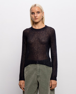 Dondup Black alpaca wool jumper DT419M00957DPTO