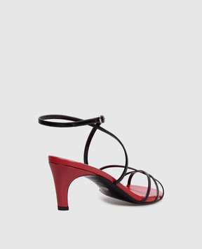 PROENZA SCHOULER Uma black leather glossy sandals SH261104G002WG