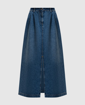 Dolce&Gabbana Blue denim maxi skirt F4DC4DG8OB3