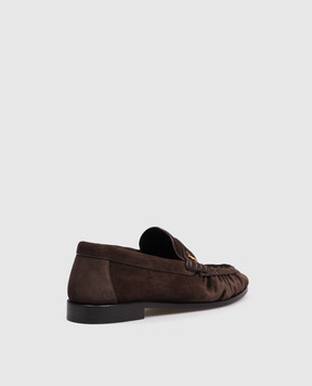 Saint Laurent Brown suede LE loafers 8189082W5AA