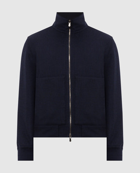Brunello Cucinelli Blue reversible cashmere jacket MY4799802