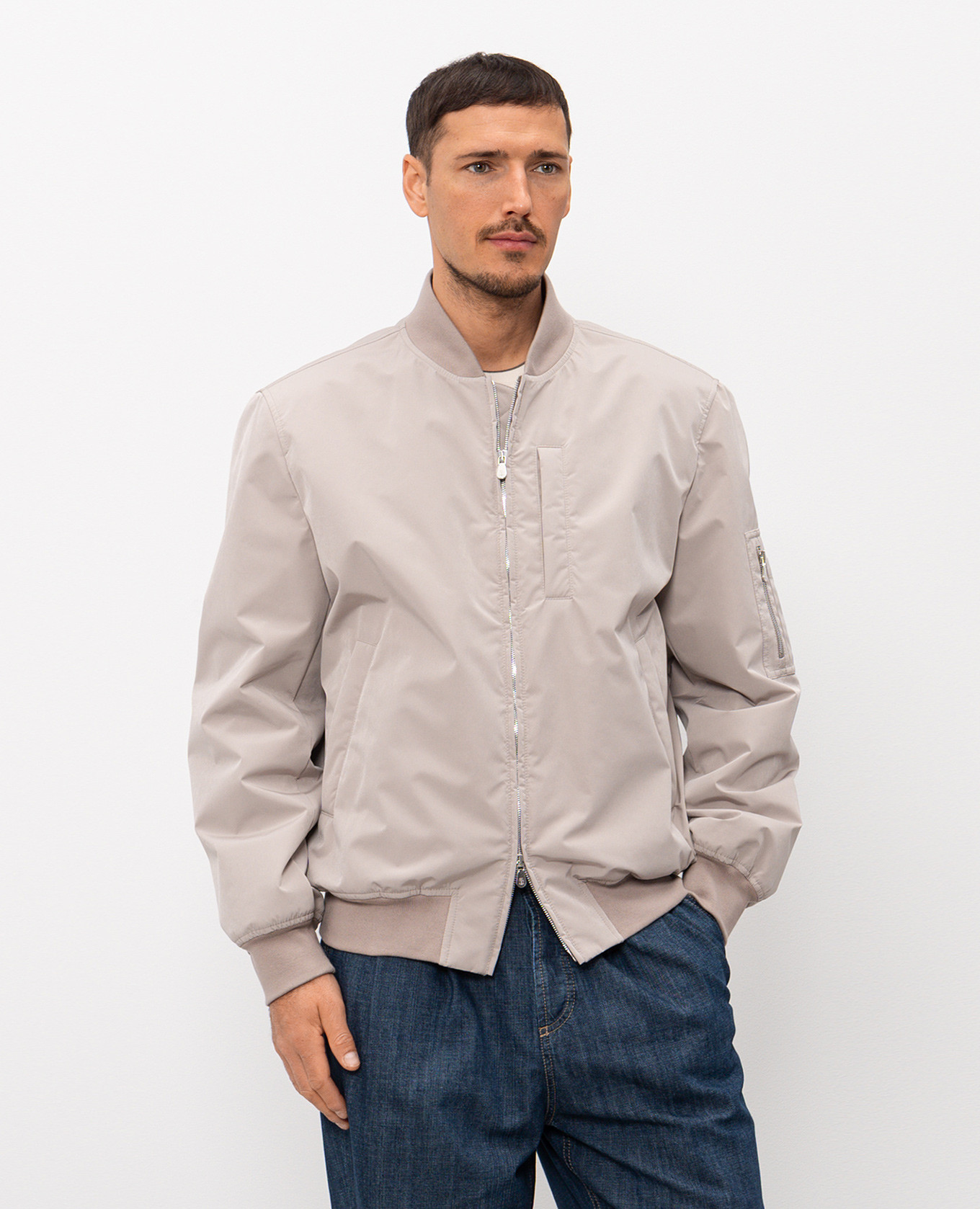 

Beige bomber jacket Brunello Cucinelli