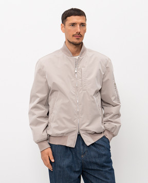 Brunello Cucinelli Beige bomber jacket MM4796564