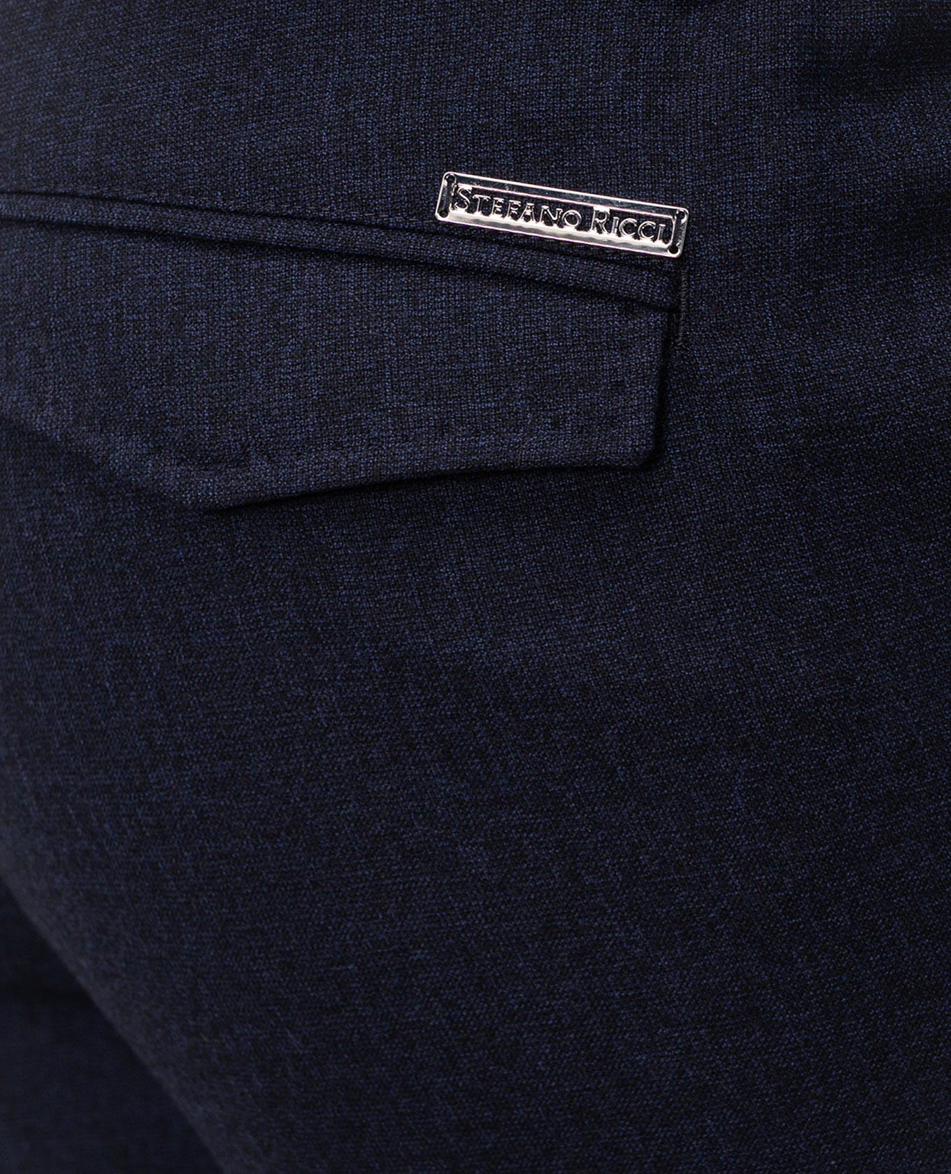 Blue wool pants Stefano Ricci 5