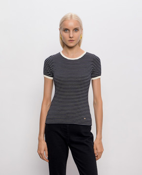 Valentino Black striped top 9B3KC75LADE