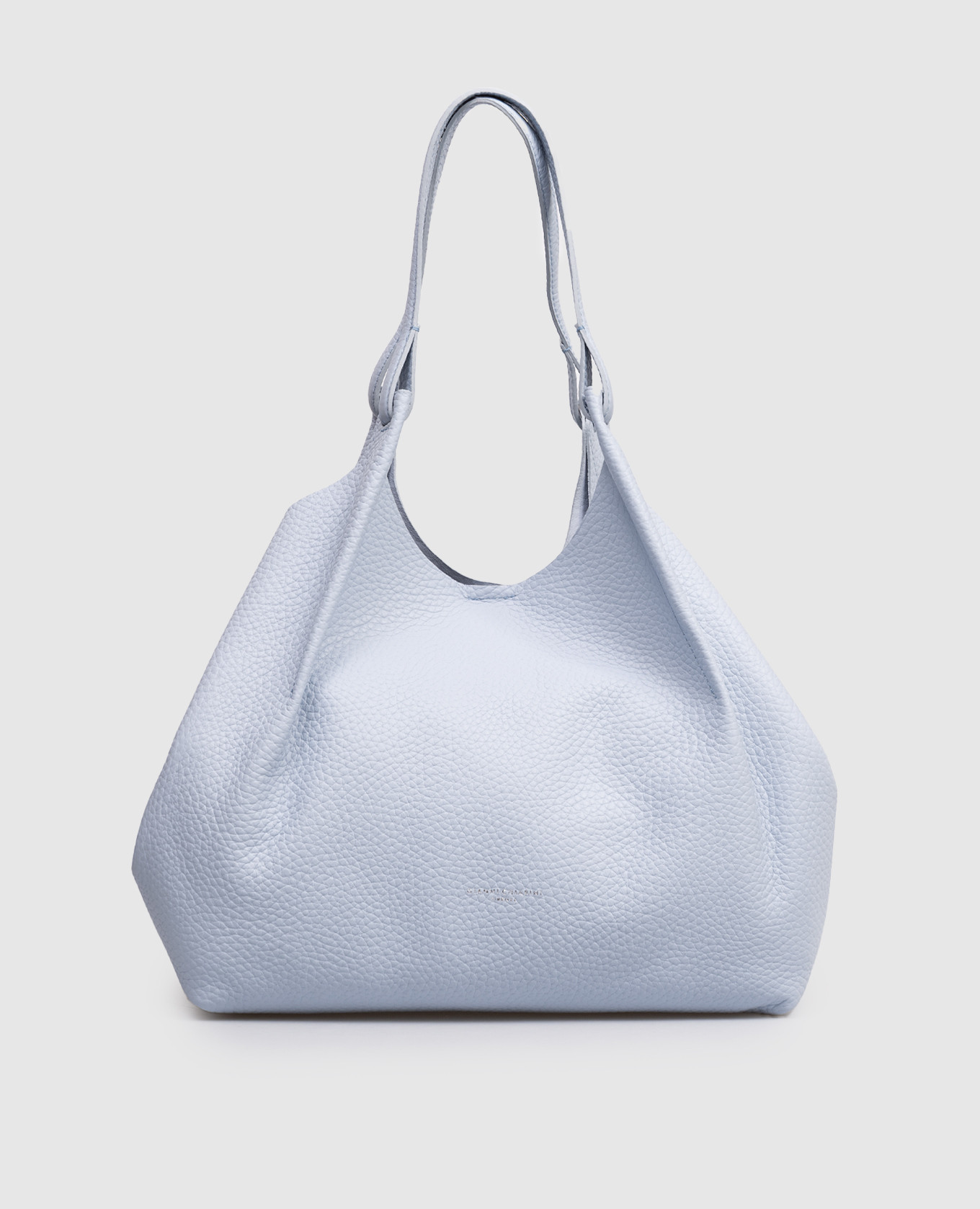 

Dua blue leather tote bag Gianni Chiarini, Light blue