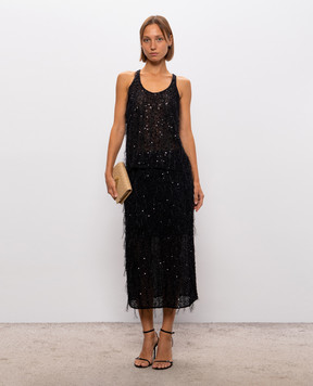 Twinset Black top with beads 262TT2081