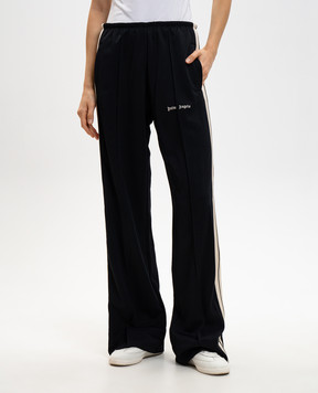 Palm Angels Black sweatpants with logo PWCJ010S24FAB001