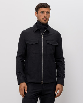 Marco Pescarolo Gray cashmere shirt URUS5443