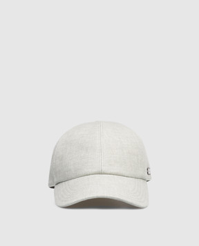Agnona Green linen cap AK09U2XU3046