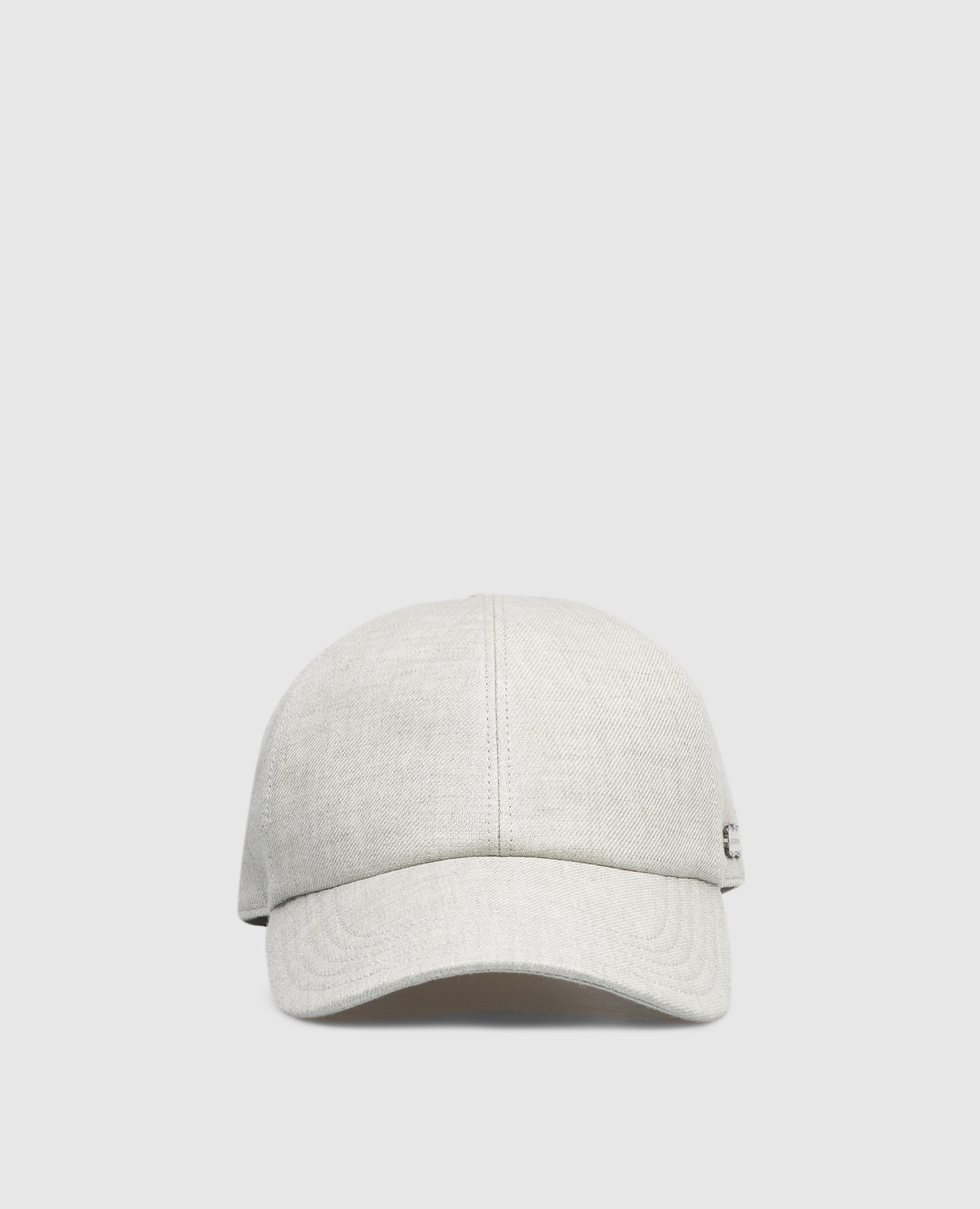 

Green linen cap Agnona