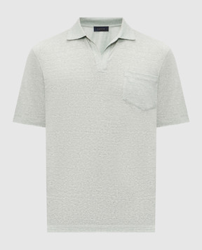 Sease Green polo with linen TP030TJ221