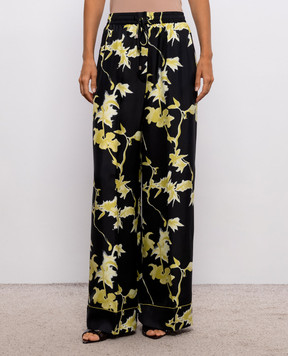 Max Mara Sportmax PIOGGIA black silk pajama pants SPXPIOGGIA