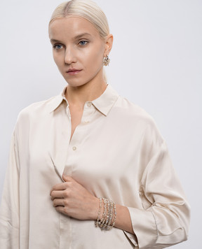 Peserico Beige beaded bracelet A35508C0CC781