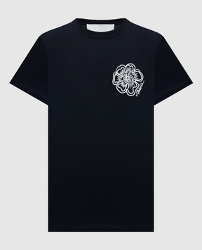 3.1 Phillip Lim Black T-shirt with embroidery S26110386PJB