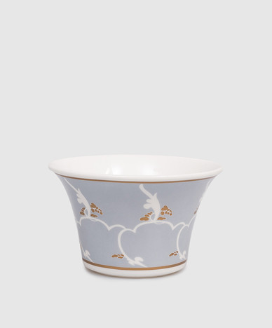 Blue porcelain sugar bowl Feston e Cadena