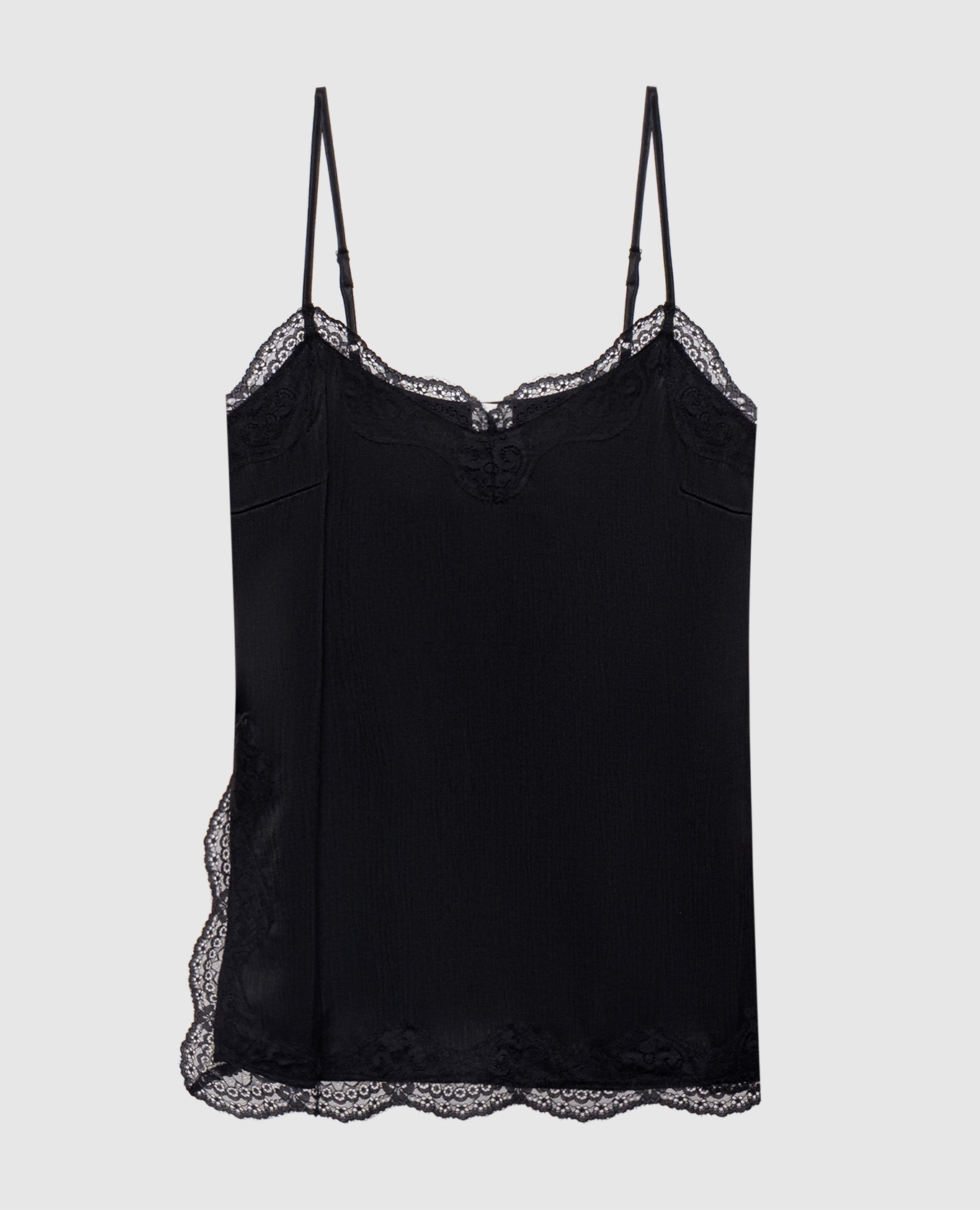 Black top with lace Solotre