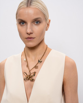 Twinset Gold chain with flower pendant 261TA4022