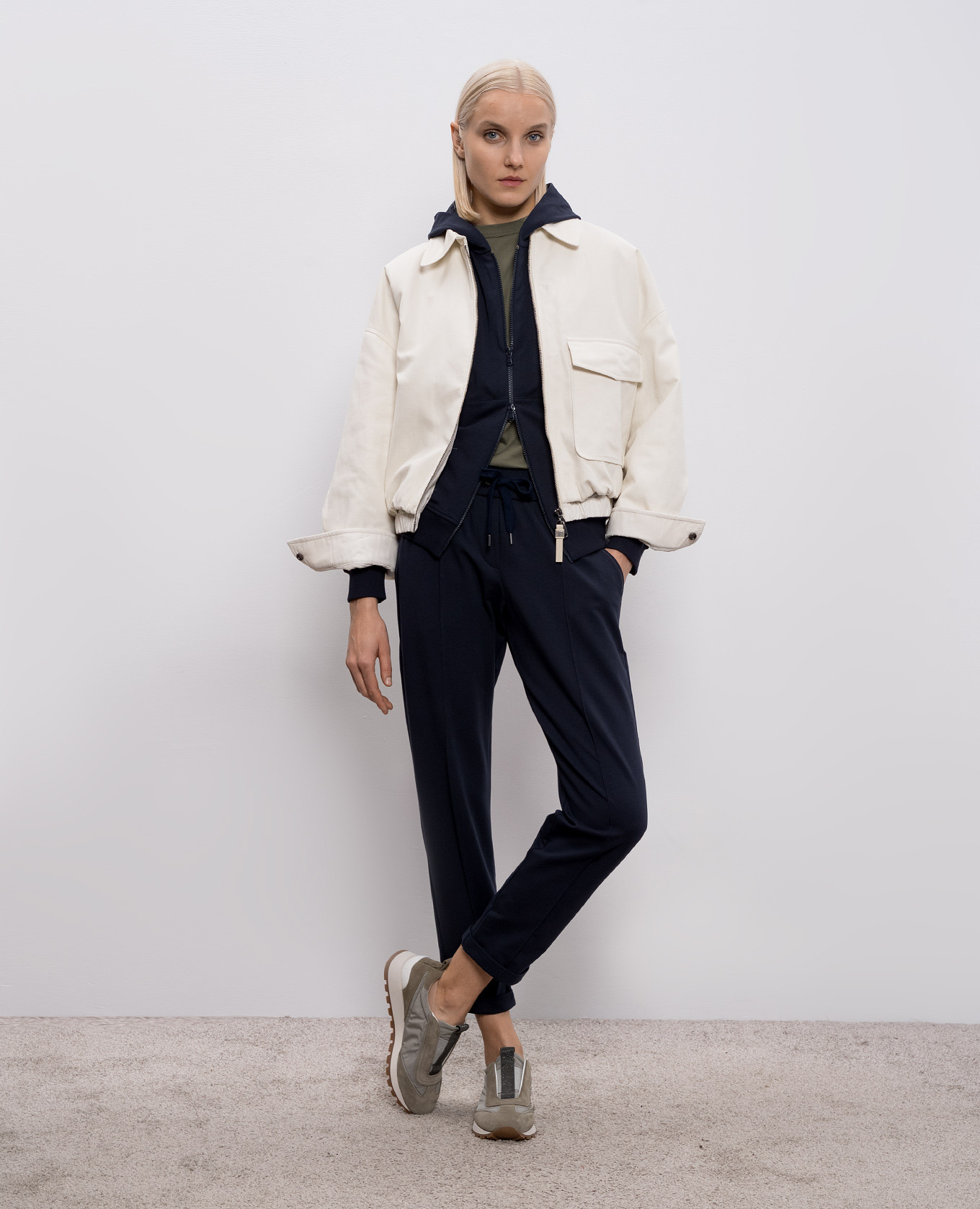 White jacket with linen Brunello Cucinelli 2