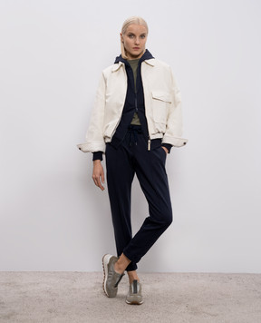 Brunello Cucinelli White jacket with linen ML1187662