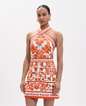 Dolce&Gabbana White dress with an open back F614TTGDDRD