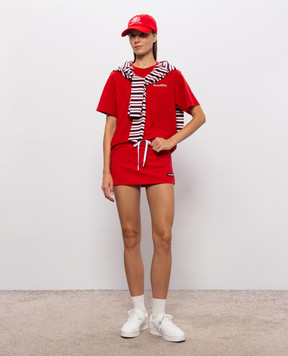 Sporty & Rich Red skirt-shorts SK02885300RE15