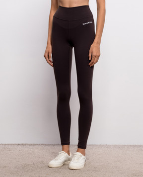 Sporty & Rich Brown Serif leggings PA002711300BR29