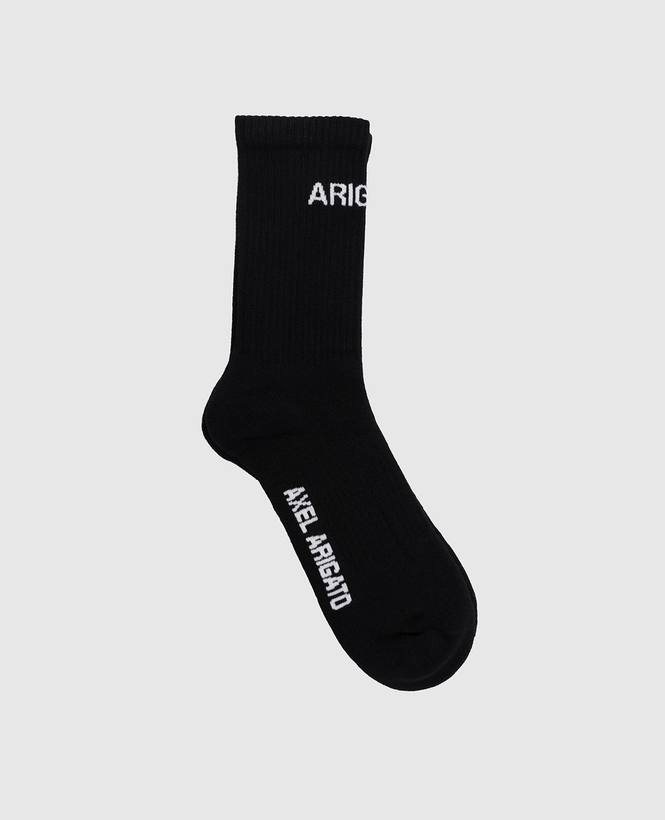 Black socks with logo pattern Axel Arigato