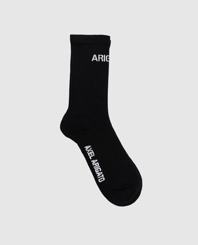 Axel Arigato Black socks with logo pattern X2661001