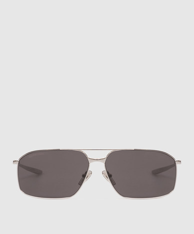 Monday silver sunglasses with logo engraving