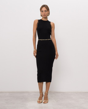 Twinset Black ribbed dress 262TP3393