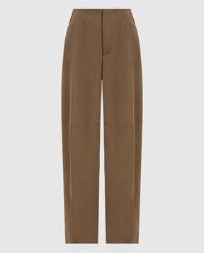 Victoria Beckham Brown wool pants 1425WTR006632C
