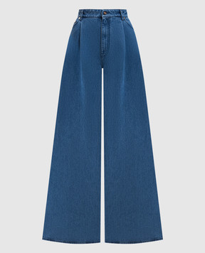 Gabriela Hearst Brenn blue denim palazzos 1252028JT131
