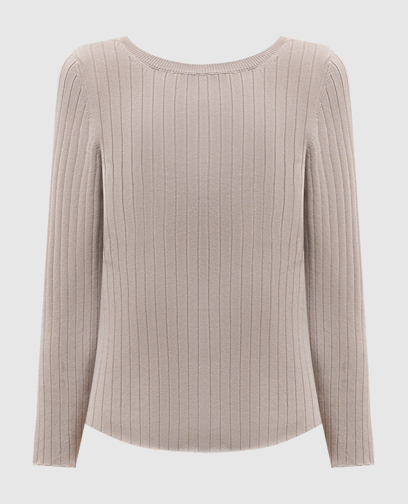 

Beige ribbed top Solotre