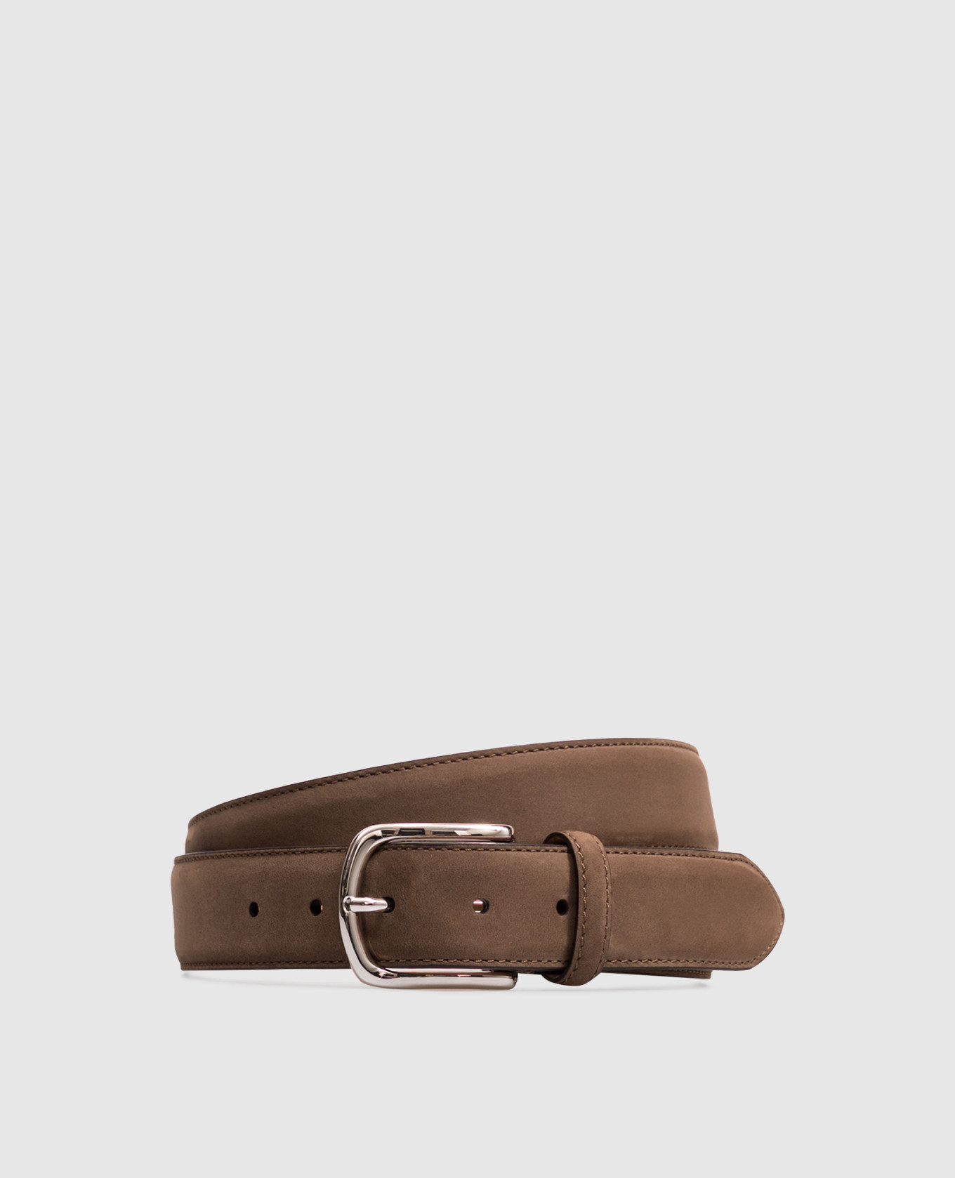 Brown leather belt