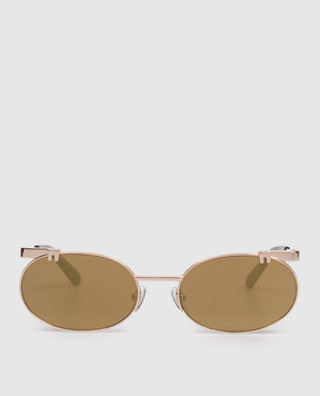 Off-White Gold sunglasses with OFF logo OW2030767458