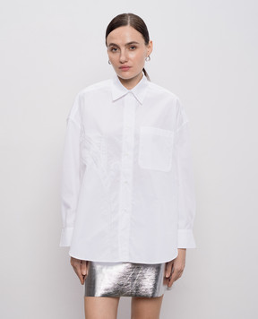 Max & Co CANNETI white shirt with floral applique MCOCANNETI