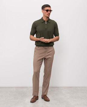 Stefano Ricci Brown linen pants M1T6100051LCTL1U
