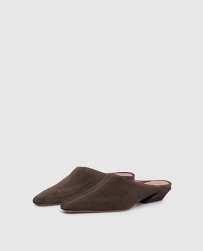 Paris Texas Belle brown suede mules PX1841XV003