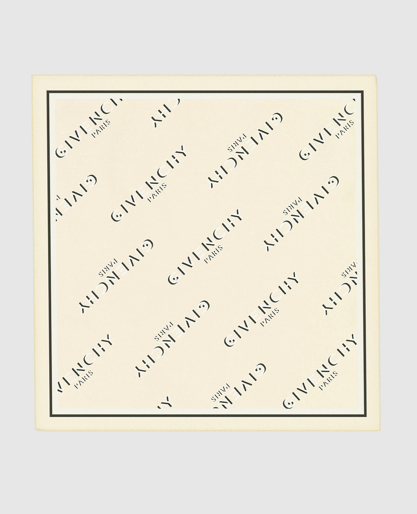 

Yellow Shadow silk scarf with logo Givenchy