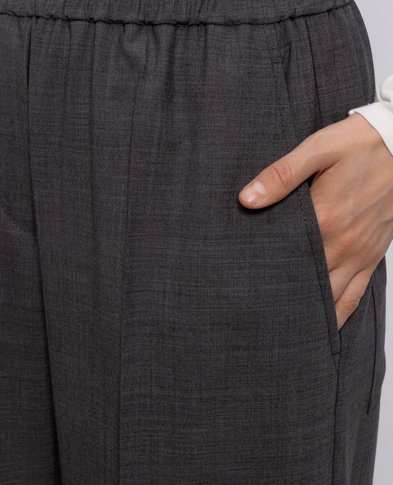 Gray pants with wool Brunello Cucinelli 5