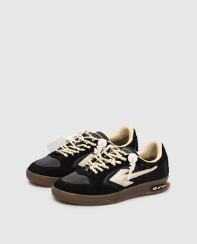 Off-White Black End Of Play combo sneakers with emblem OF06209001