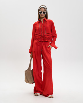 Ermanno Scervino Red pants D482P355EMY