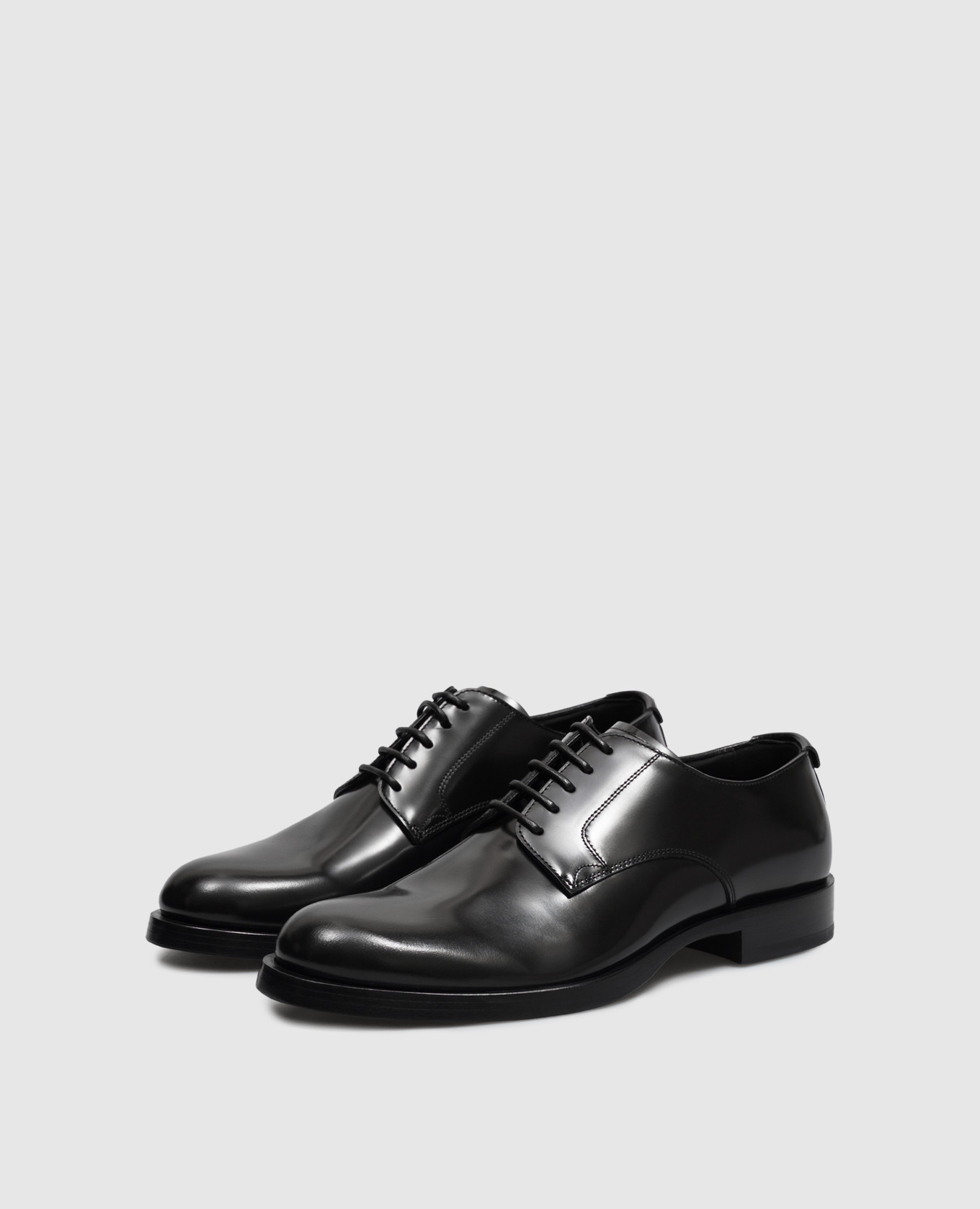 Black leather derby shoes with DG monogram Dolce&Gabbana 2