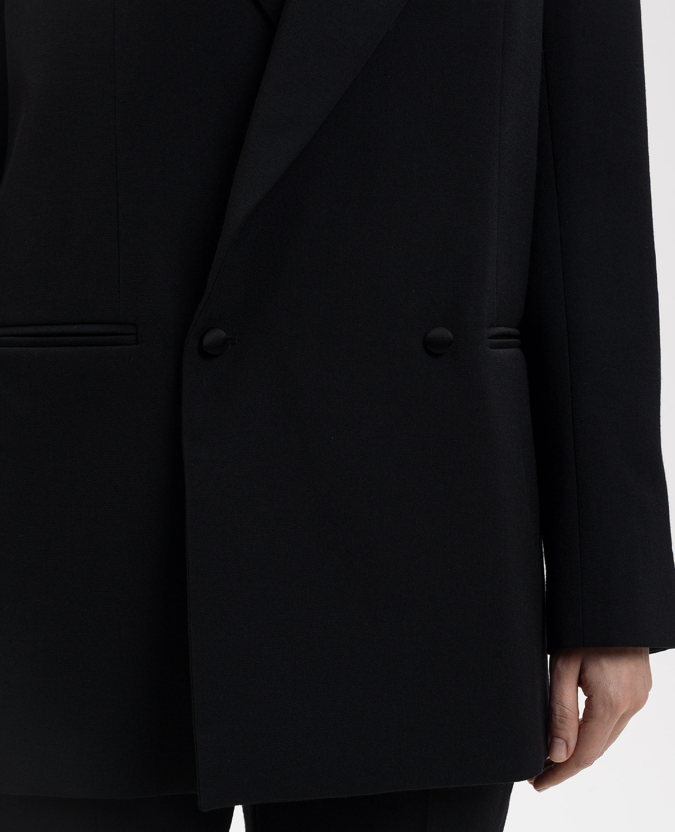 Black double-breasted jacket Balmain 5