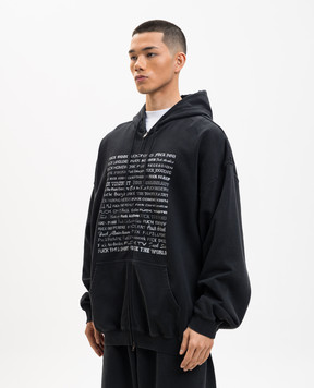 Vetements Fuck Everything black sports jacket ME76ZU211BX