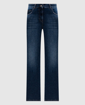 Twinset Blue jeans with logo patch 262AP2031