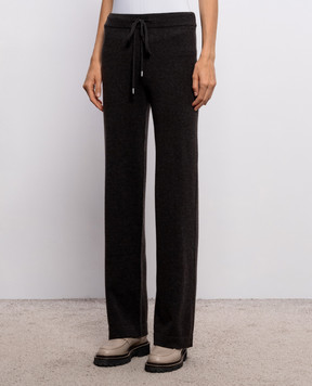 Peserico Brown wool, silk and cashmere trousers A94117F12K09283