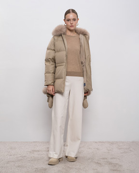 Allude Beige cashmere jumper 25570003