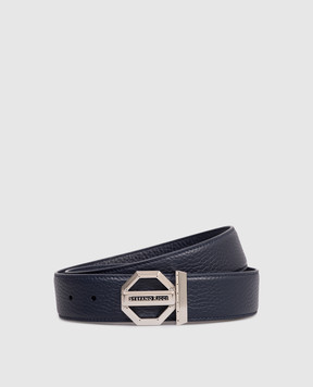Stefano Ricci Blue leather belt N382VDC554P